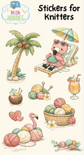 Stickers For Knitters - Flamingo